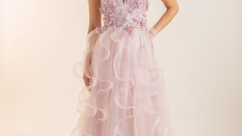 DREAMY BLOSSOM MESH DRESS
